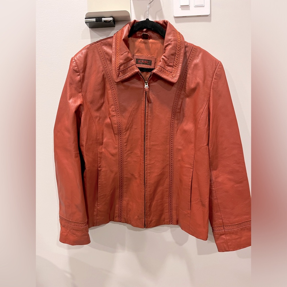 Vintage Rust Leather Jacket